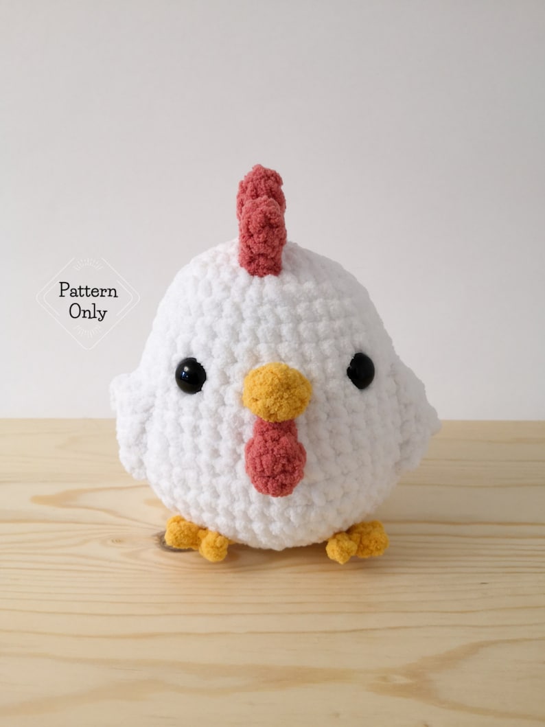 PATTERN/INSTRUCTIONS Chicken, Amigurumi Pattern, Chicken Pattern, Crochet Chicken Pattern, Animal pattern, Amigurumi, PDF Crochet Pattern image 1