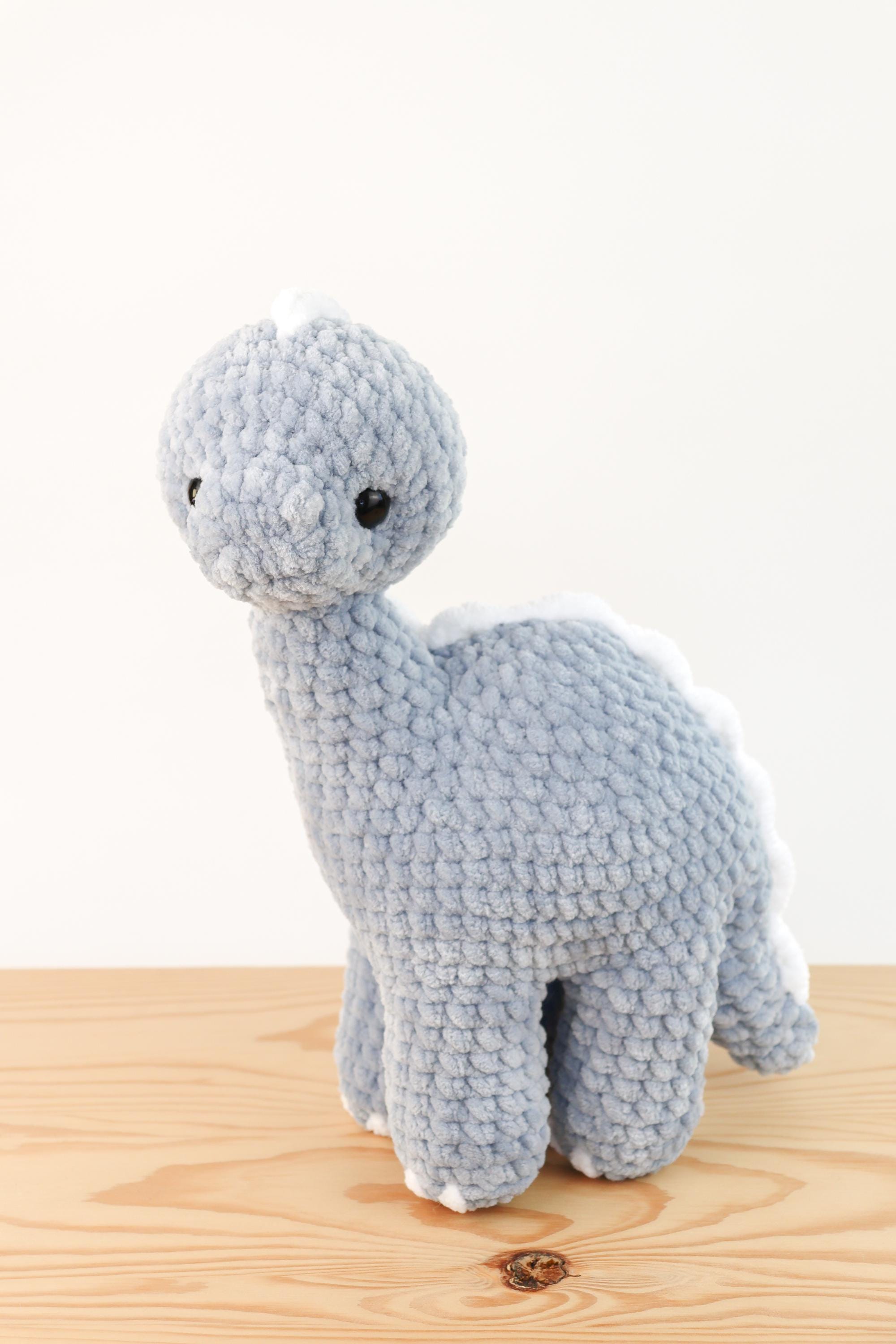 PATTERN/INSTRUCTIONS Brontosaurus, Amigurumi Dino Pattern, Low-sew Dino ...