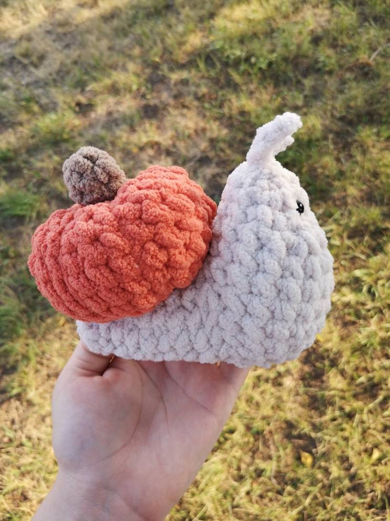 MUSTER/ANLEITUNG Schnecke, Amigurumi Anleitung, Halloween Anleitung, Häkelanleitung Schnecke, Kürbis Anleitung, PDF Häkelanleitung Bild 6