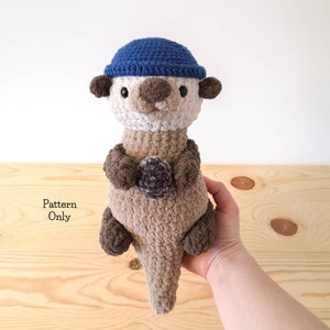 PATTERN/INSTRUCTIONS Otter, Amigurumi Pattern, Otter Pattern, Crochet Otter Pattern, Crochet Otter, Animal pattern, PDF Crochet Pattern