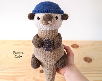 PATTERN/INSTRUCTIONS Otter, Amigurumi Pattern, Otter Pattern, Crochet Otter Pattern, Crochet Otter, Animal pattern, PDF Crochet Pattern
