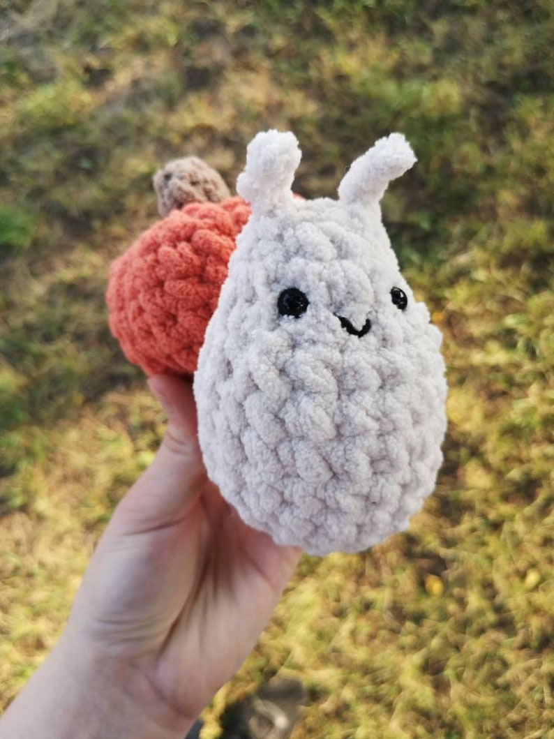 MUSTER/ANLEITUNG Schnecke, Amigurumi Anleitung, Halloween Anleitung, Häkelanleitung Schnecke, Kürbis Anleitung, PDF Häkelanleitung Bild 2