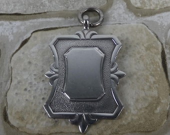Vintage Hallmarked Silver James Fenton Golf Handicap Fob / Medal / Pendant