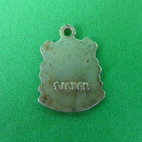 Vintage Sterling Silver and Enamel Travel Charm /… - image 2