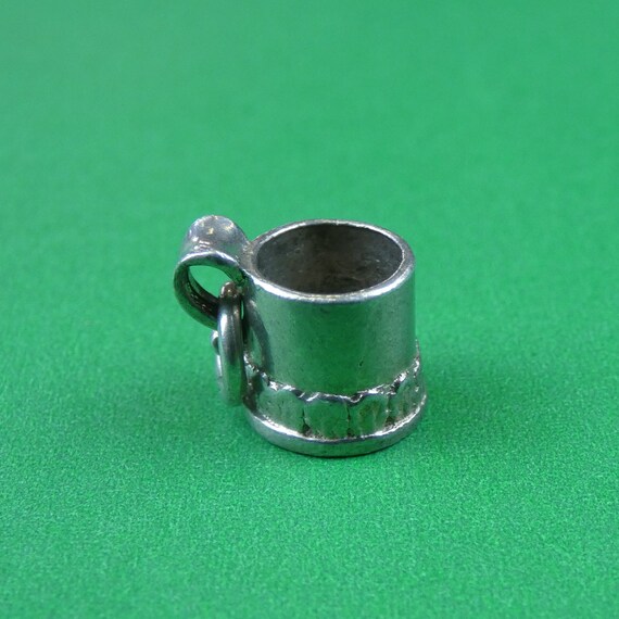 Vintage Sterling Silver Tankard / Mug Charm / Pen… - image 3