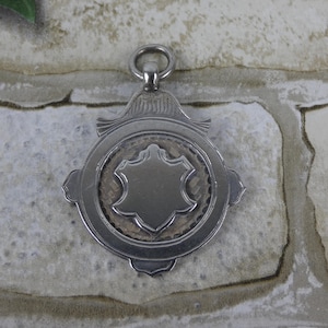 Vintage Hallmarked Silver Fob / Medal / Pendant - 1948 - R Isaacson