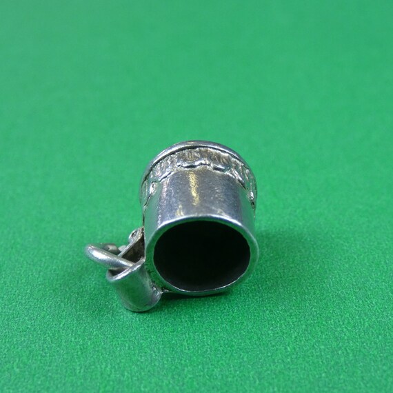 Vintage Sterling Silver Tankard / Mug Charm / Pen… - image 4