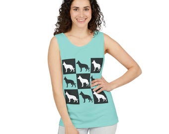 German Shepherd Women's Grid Tank Top | Dog Lover Tee
