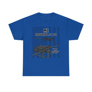 M2 Browning .50 Cal Machine Gun Tee | Military Weapon Illustration T-Shirt image 6