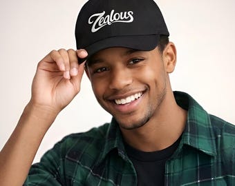 Zealous Classic Dad Cap | Cotton Baseball Hat, Vintage Brass Closure