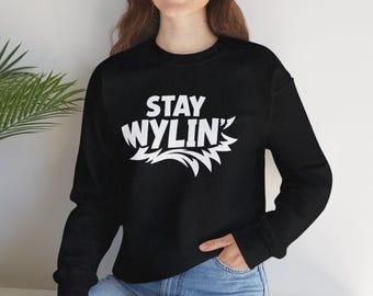 Bleib Wylin 'Grafik Unisex Heavy Blend Rundhals-Sweatshirt