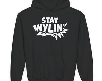 Stay Wylin' Print Youth Hoodie | Kids Graphic Hooded Sweatshirt
