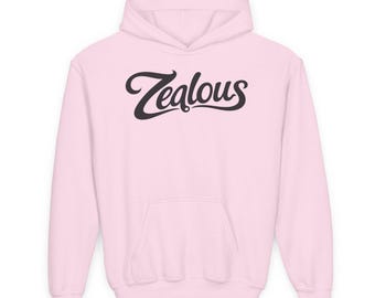 Zealous Print Youth Hoodie | Kids Graphic Hooded Sweatshirt