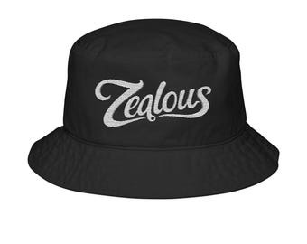 Zealous Embroidered Bucket Hat 100% Cotton Twill
