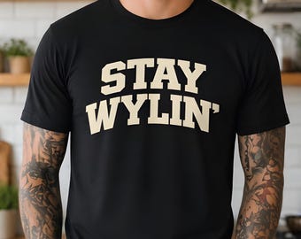 Vintage Stay Wylin 'Grafik-T-Shirt für Männer & Frauen, schweres 100% Baumwoll-Shirt