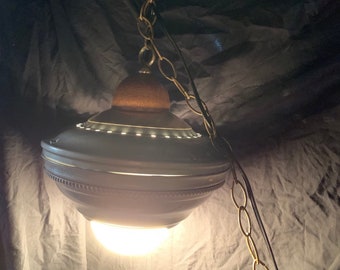 Pendant Lamp " RETRO UFO 14 " Hanging NightLight Flying Saucer Steampunk Sci-fi Victorian Industrial