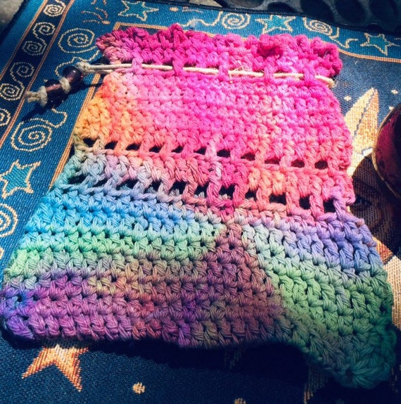 crochet tarot card bag pattern