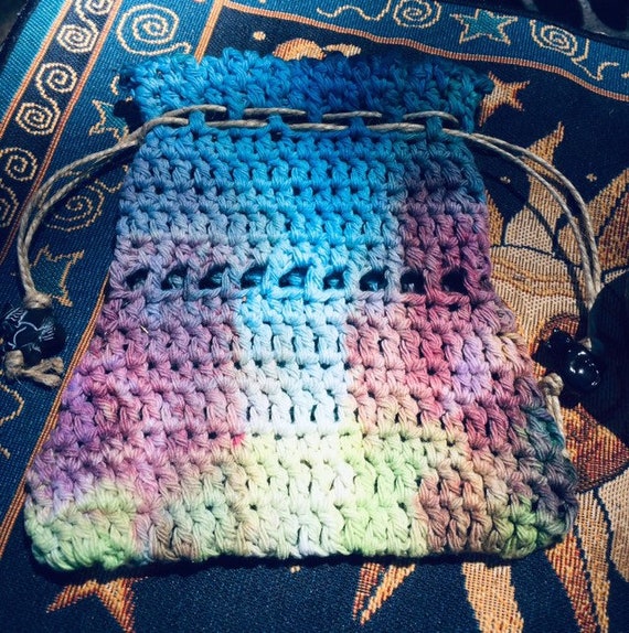 crochet tarot card bag pattern