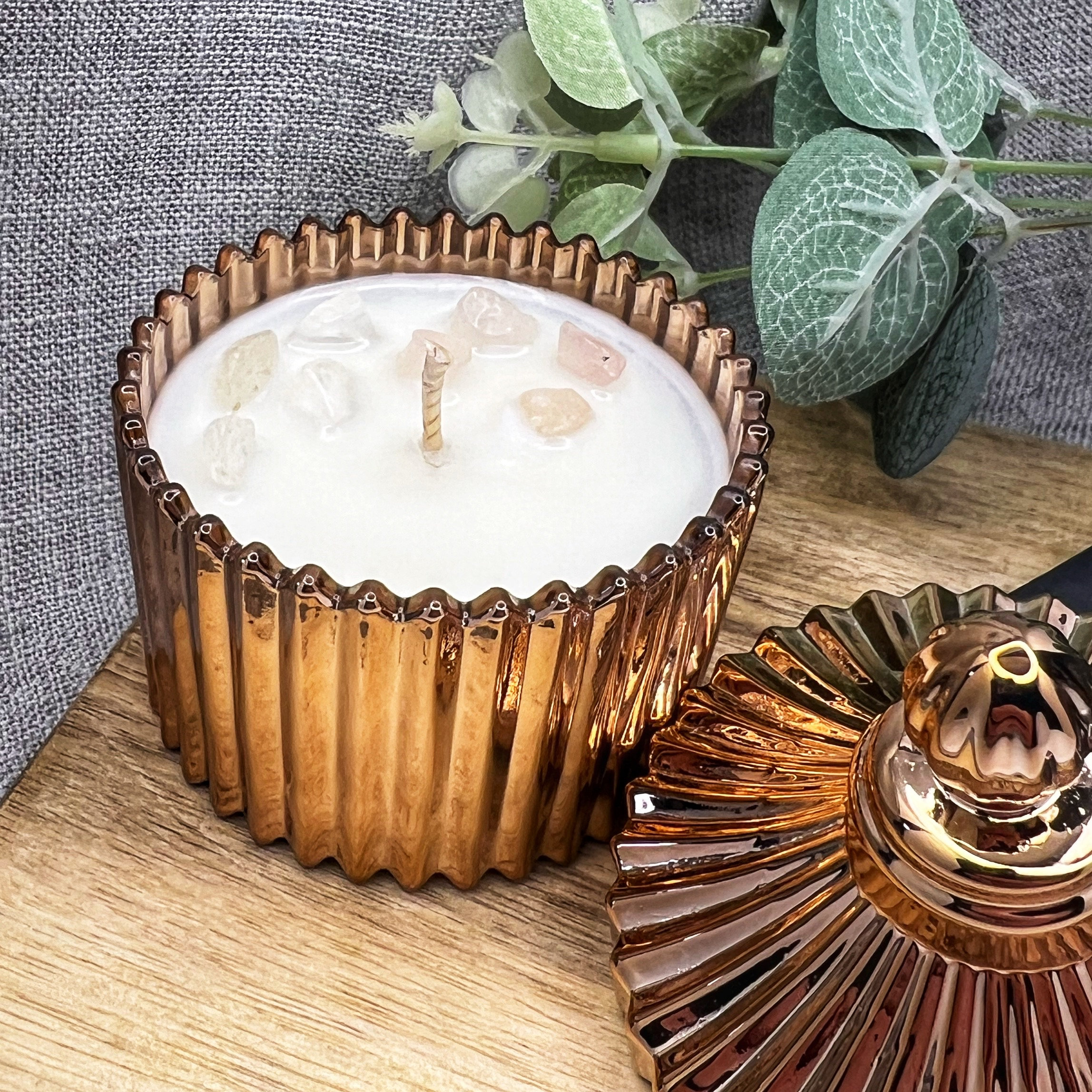 Positive Energy Candle Highly Scented Crystal Candle Aromatherapy