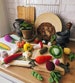 Crochet Play Food set, Crochet vegetables, Crochet fruits, Play Kitchen Food, Waldorf toys 
