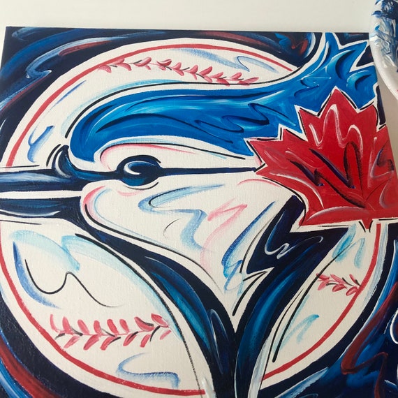 Toronto Blue Jays Abstract Painting Art Etsy