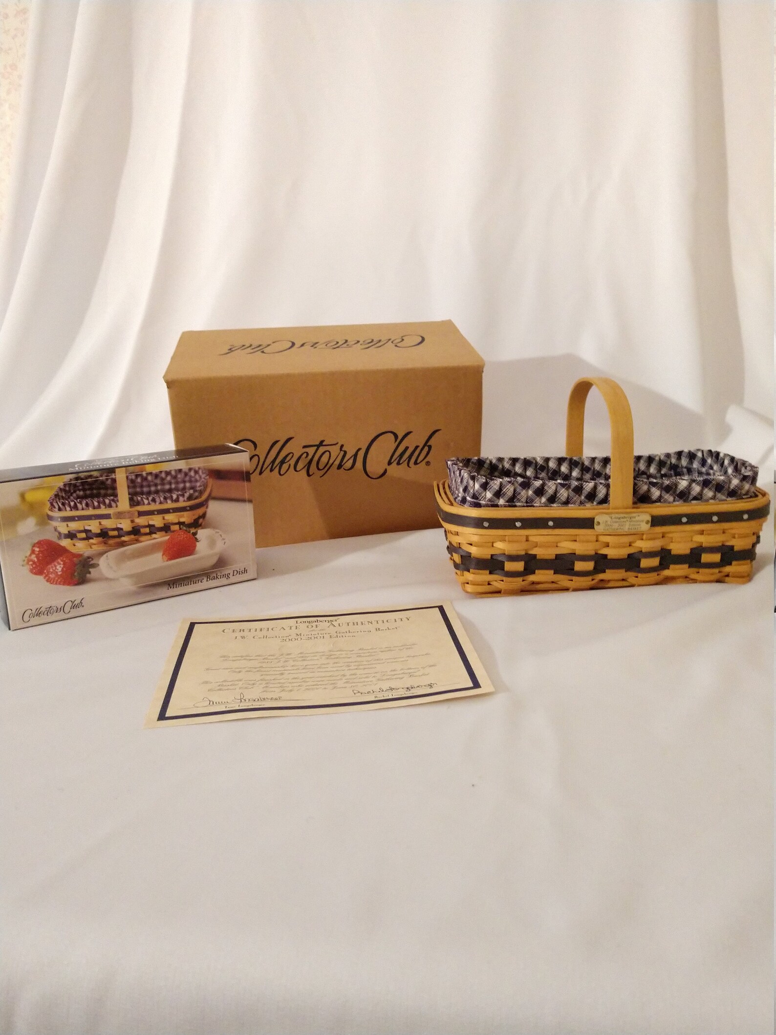 Longaberger Miniature Gathering Basket 200020001 Edition Etsy