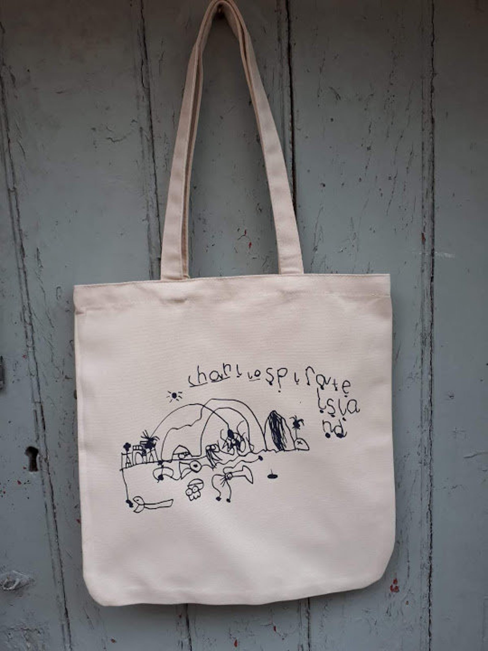 Child Drawing Tote Bag Personalised Organic Cotton Canvas | Etsy