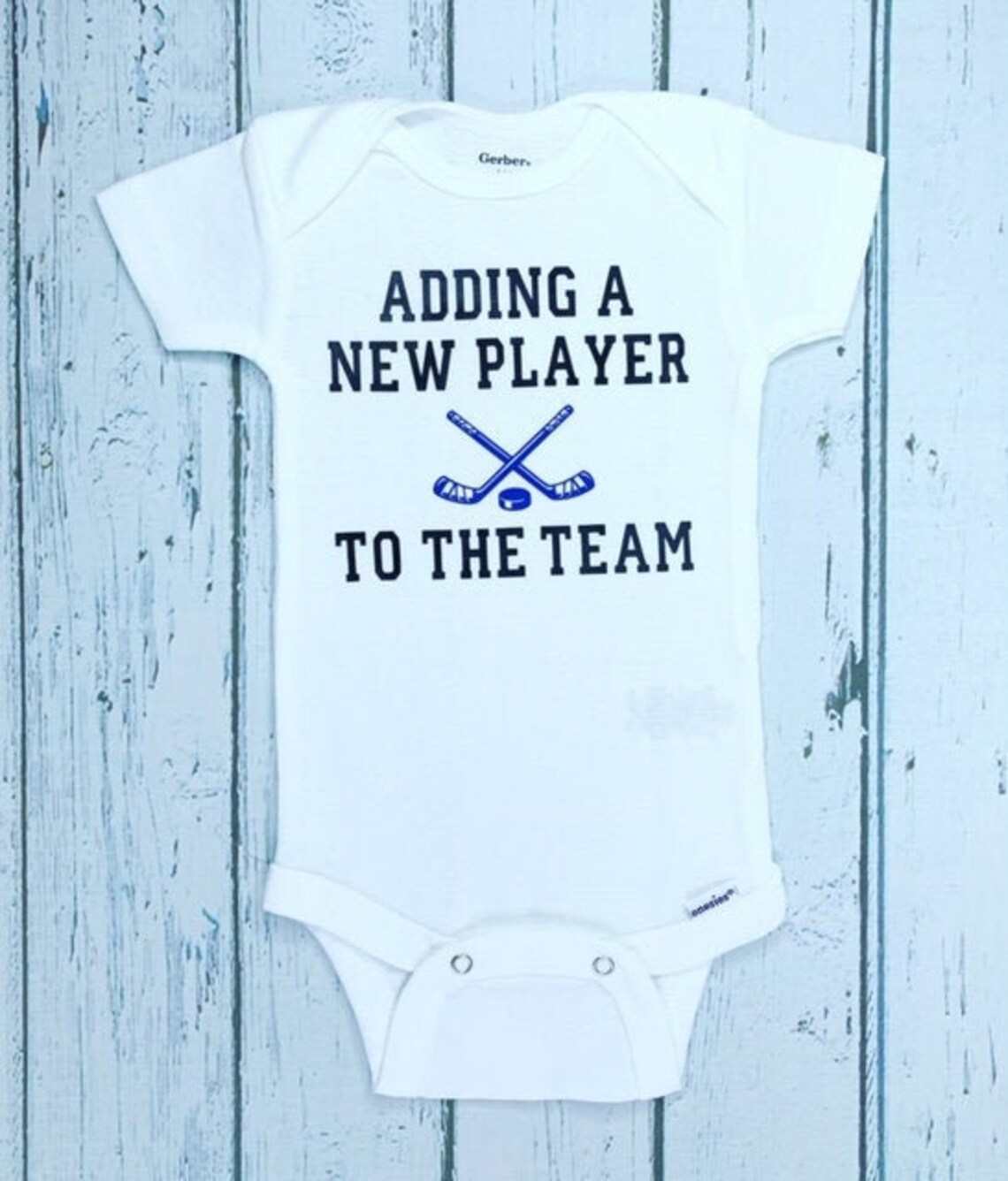 Adding a New Player to the Team Hockey Pregnancy Etsy