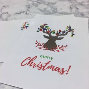 Handgezeichnete Weihnachtspostkarte