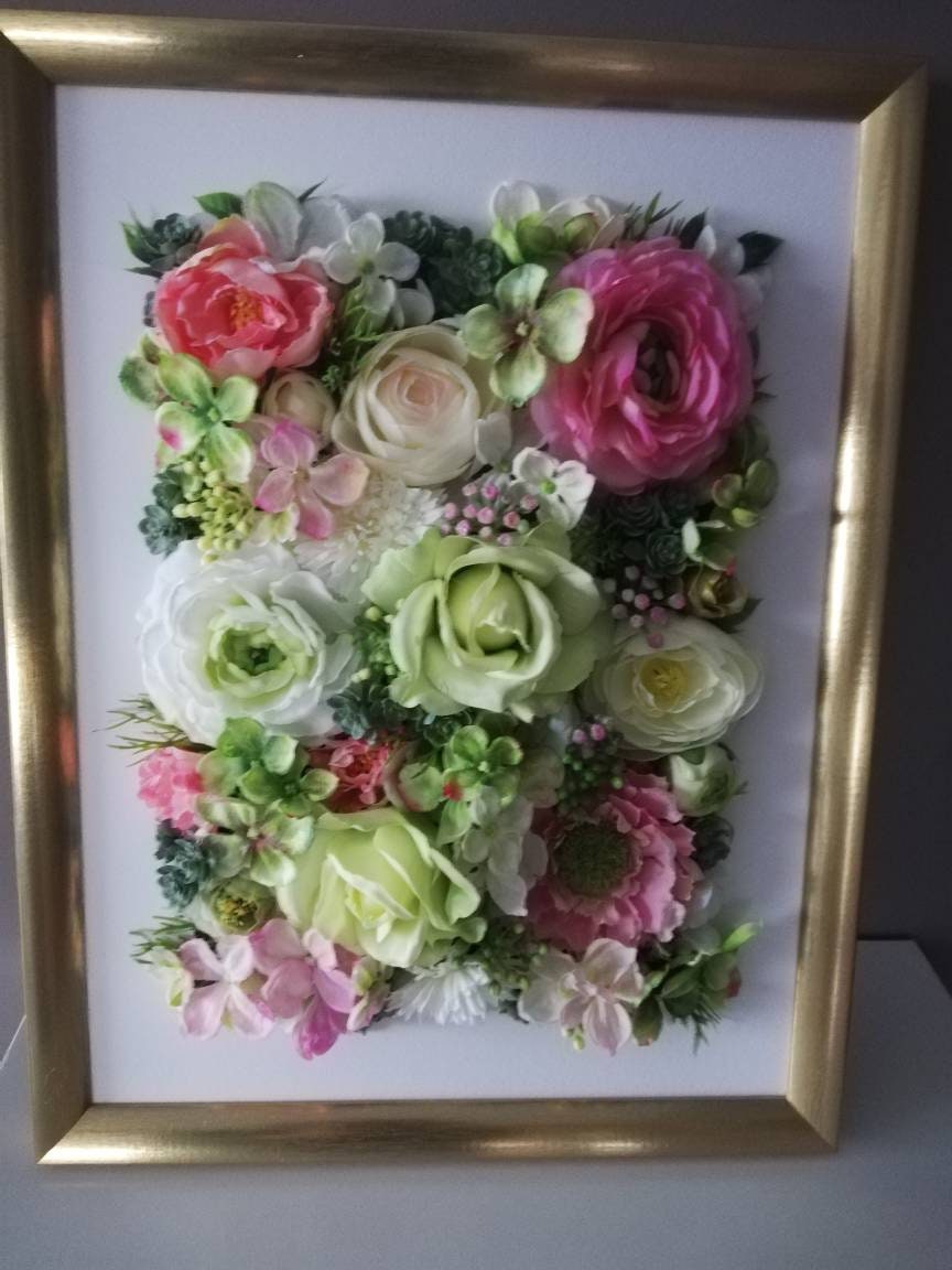 How To Make Your Own Flower Frame Flower Wall Decor Diy, Diy Flower