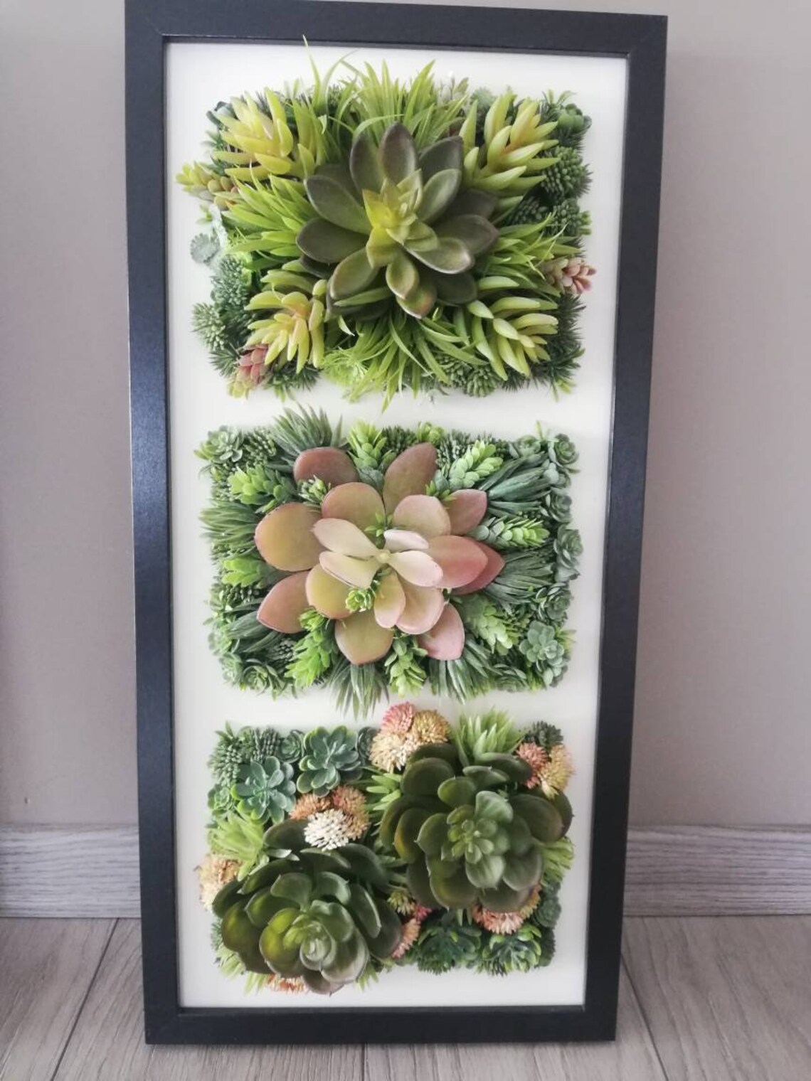 Unique Succulent wall decor faux succulent art Succulents Etsy