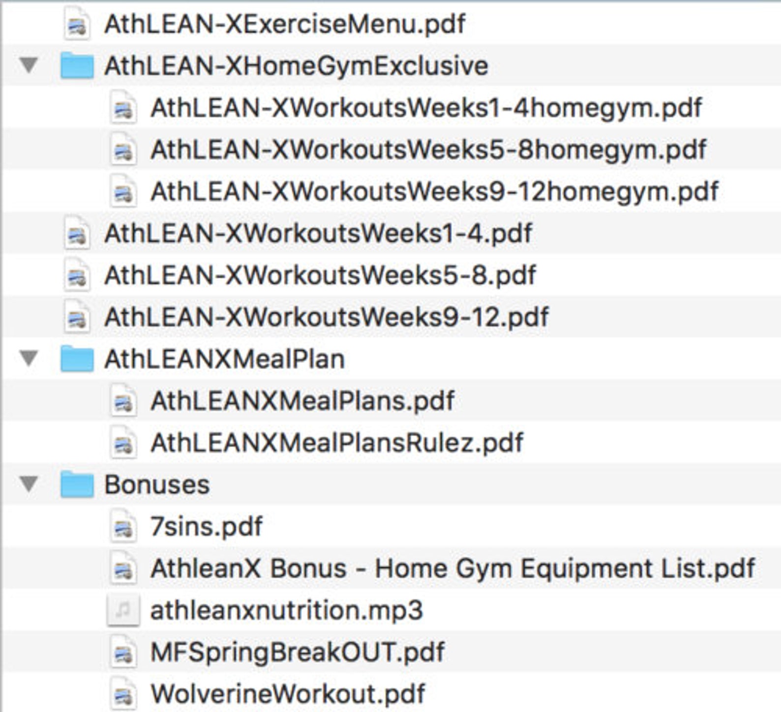 Athlean X 90 Day Workout & Meal Plan Diet Program Exercise Fitness