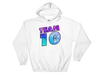 Team 10 Hoodie Jake Paul Merch for Kids Men Women and Youth