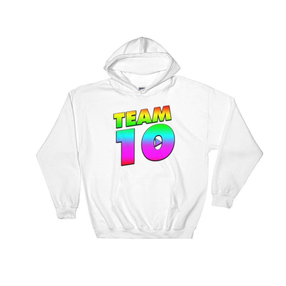 Team 10 Hoodie, Rainbow Team 10 Logo, Team 10 Merch, Jake Team 10 Hoodie, Rainbow Team 10 Logo, Team 10 Merch, Jake