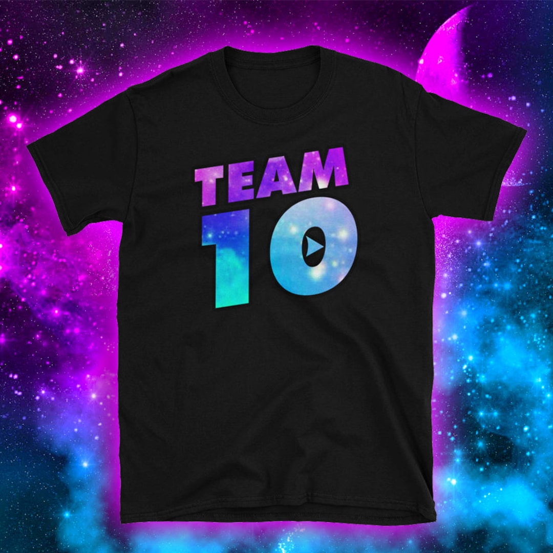 Team 10 Shirt Galaxy Logo Jake Paul Merch Team 10 Merch for Kids Girls Boys Youth Adult Unisex T shirt Etsy