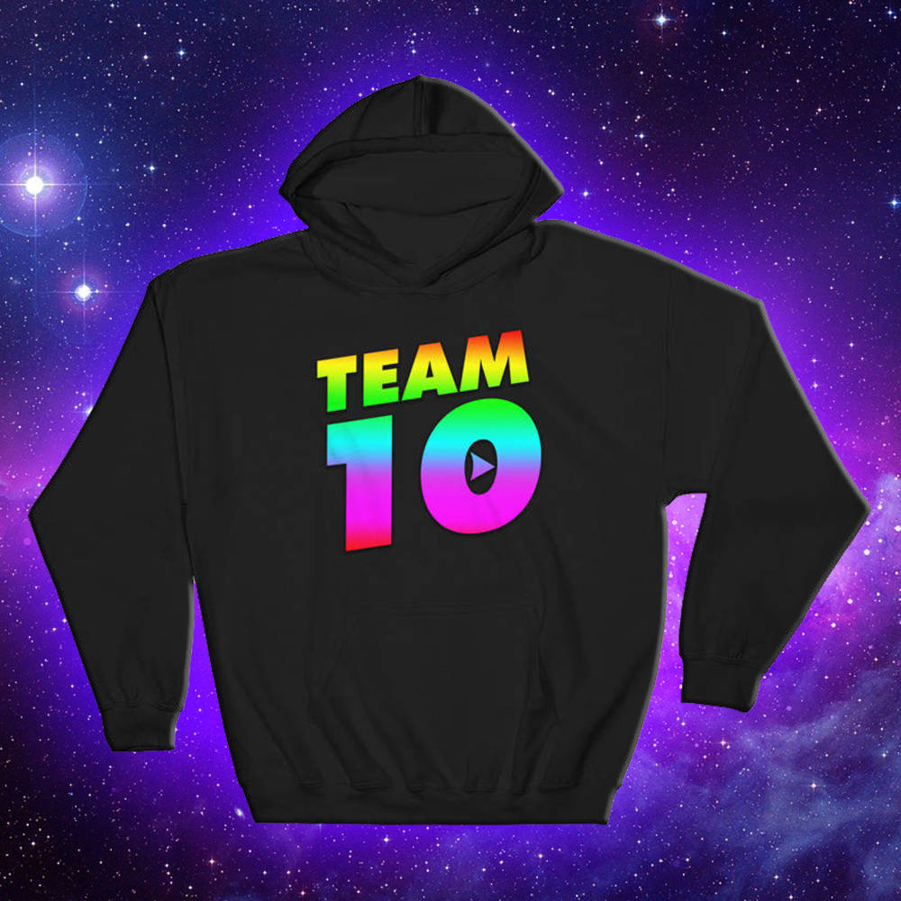 Team 10 Hoodie, Rainbow Team 10 Logo, Team 10 Merch, Jake Team 10 Hoodie, Rainbow Team 10 Logo, Team 10 Merch, Jake