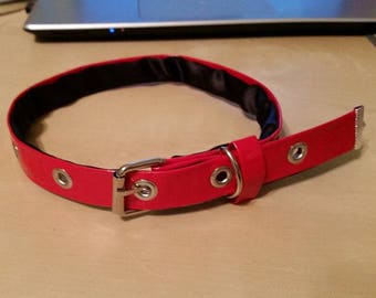 Red and black collar