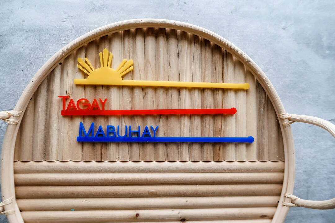 Filipino Acrylic Drink Stirrers Party Favor Drink Accessory Birthday