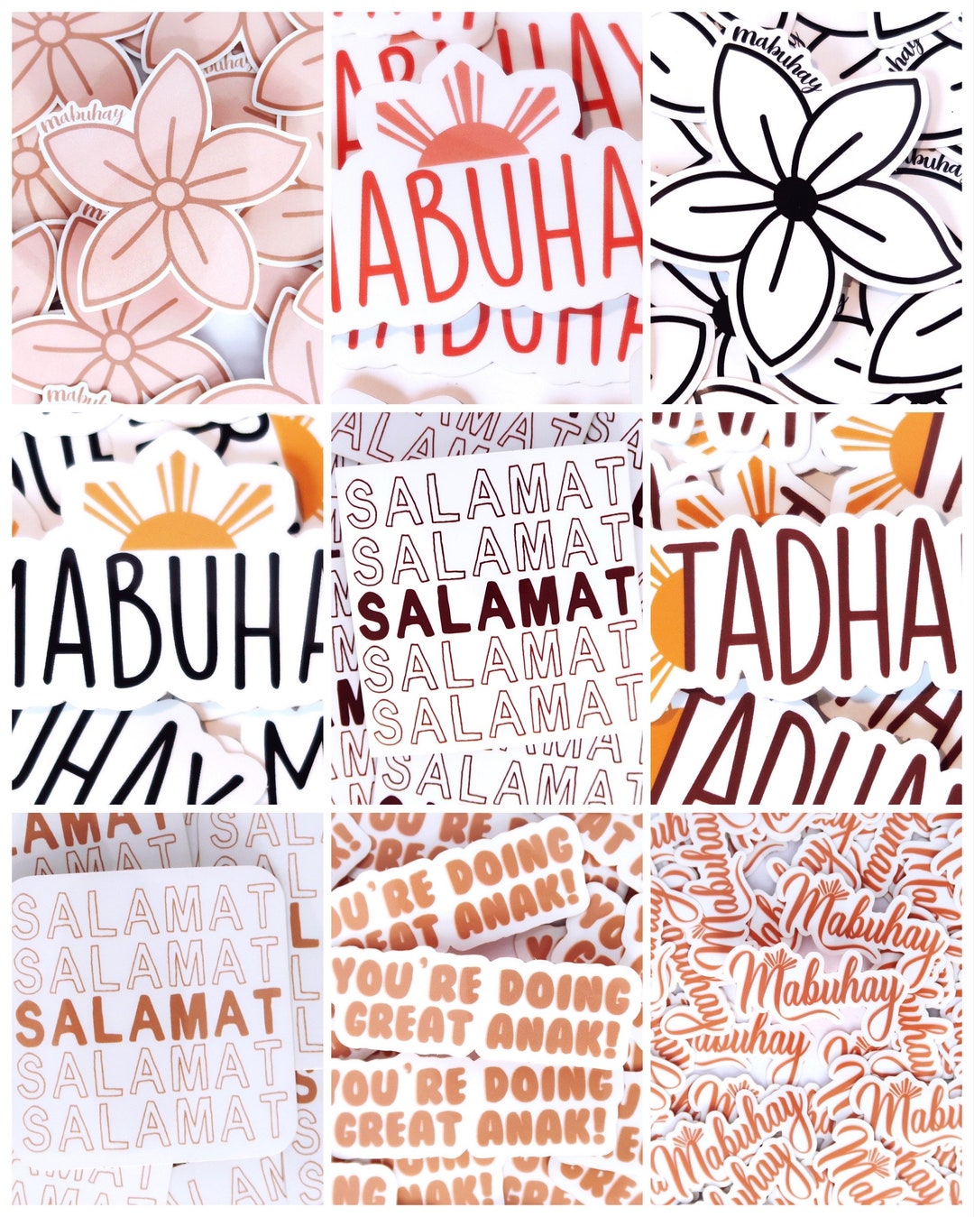 Tagalog Filipino Culture Waterproof Vinyl Sticker Etsy Canada
