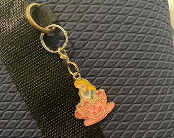 PRINCESS bag charm/purse charm, little mermaid, belle, Snow White, frozen, Olaf, charm