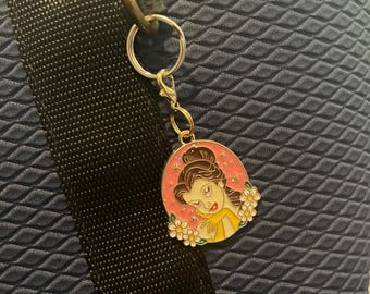PRINCESS bag charm/purse charm, little mermaid, belle, Snow White, frozen, Olaf, charm