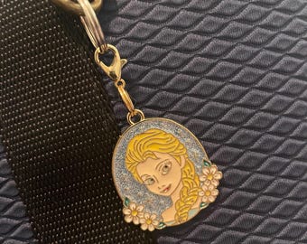 PRINCESS bag charm/purse charm, little mermaid, belle, Snow White, frozen, Olaf, charm