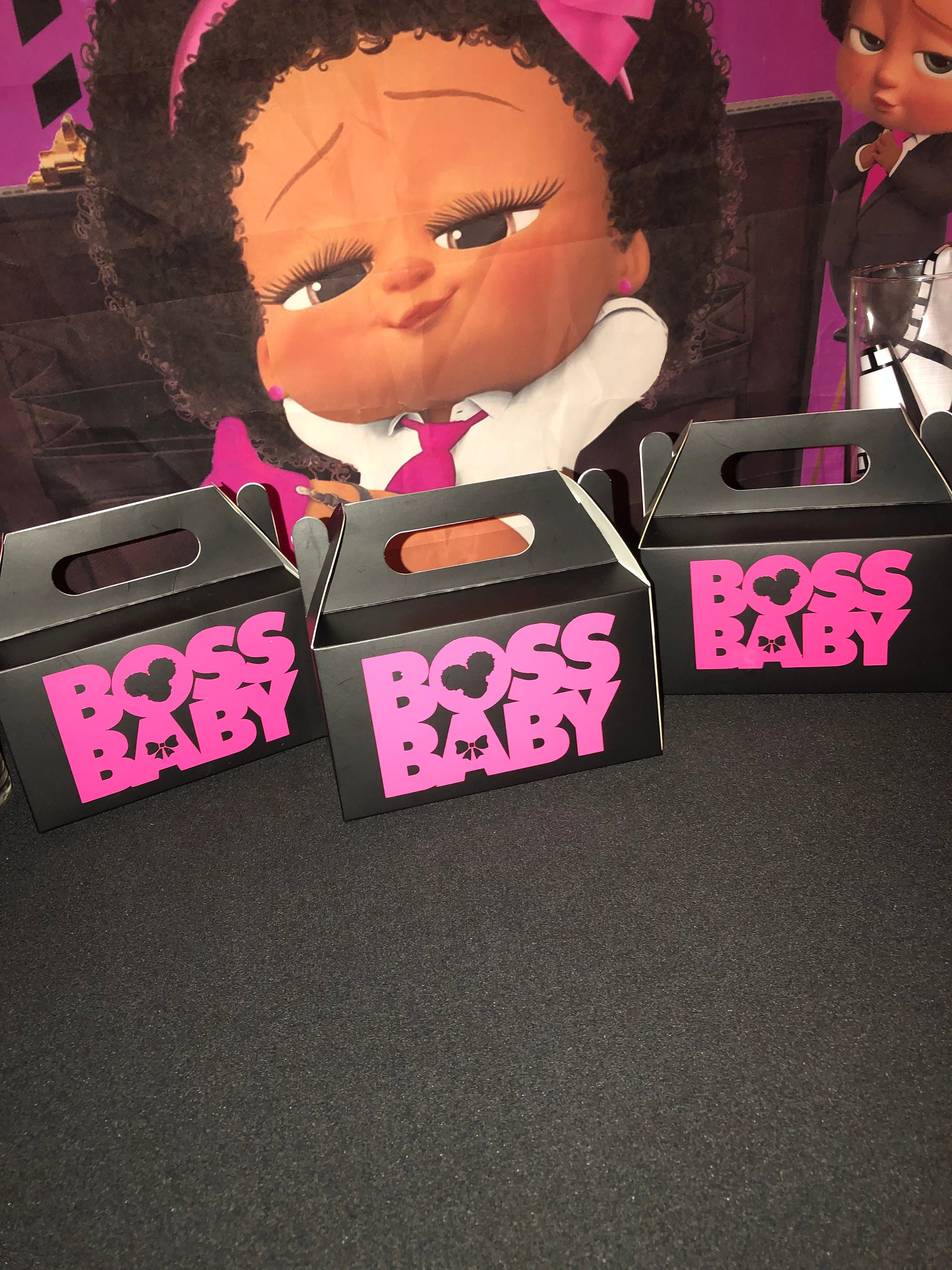 Boss Baby Girl Brief Case Box Boss Baby Treat Bags Boss Baby Etsy