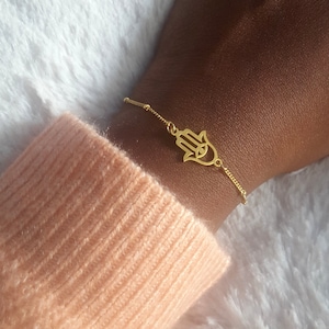 Hamsa Hand Bracelet for Women, Evil Eye Bracelet for Women, Hamsa Hand Pendant for Women, Small Gift for Women
