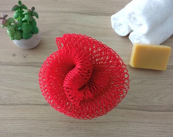 Exfoliating sponge, African net sponge for SPA day at home, Stretchy exfoliating washcloth against ingrown hair, SPA gift for Women