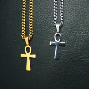 Collier symbole égyptien croix d'Ankh, Pendentif croix égyptienne pour homme, Collier pour homme pendentif d'Égypte antique, cadeau pour lui image 9