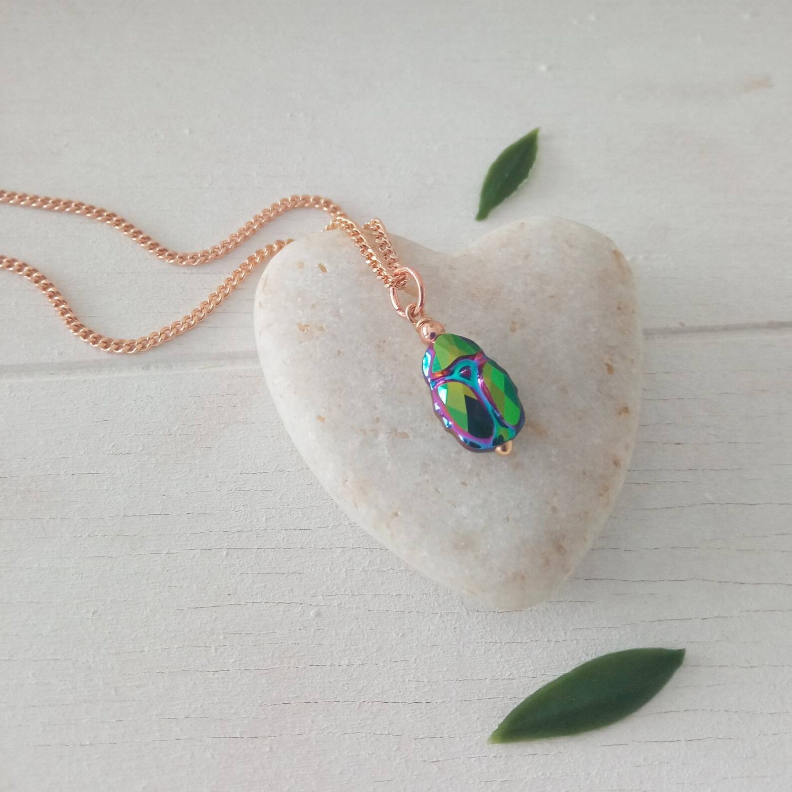 Collier Scarabée Ailé égyptien En Argent Sterling - Turquoise Et Lapis Lazuli, Neuf Sans Emballage