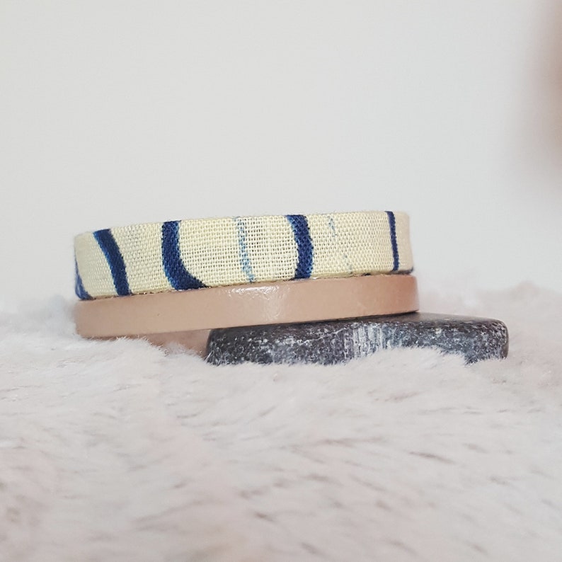 bracelet leather and fabric MEN African BRACELET fabric bracelet African wax print fabric strap ankara