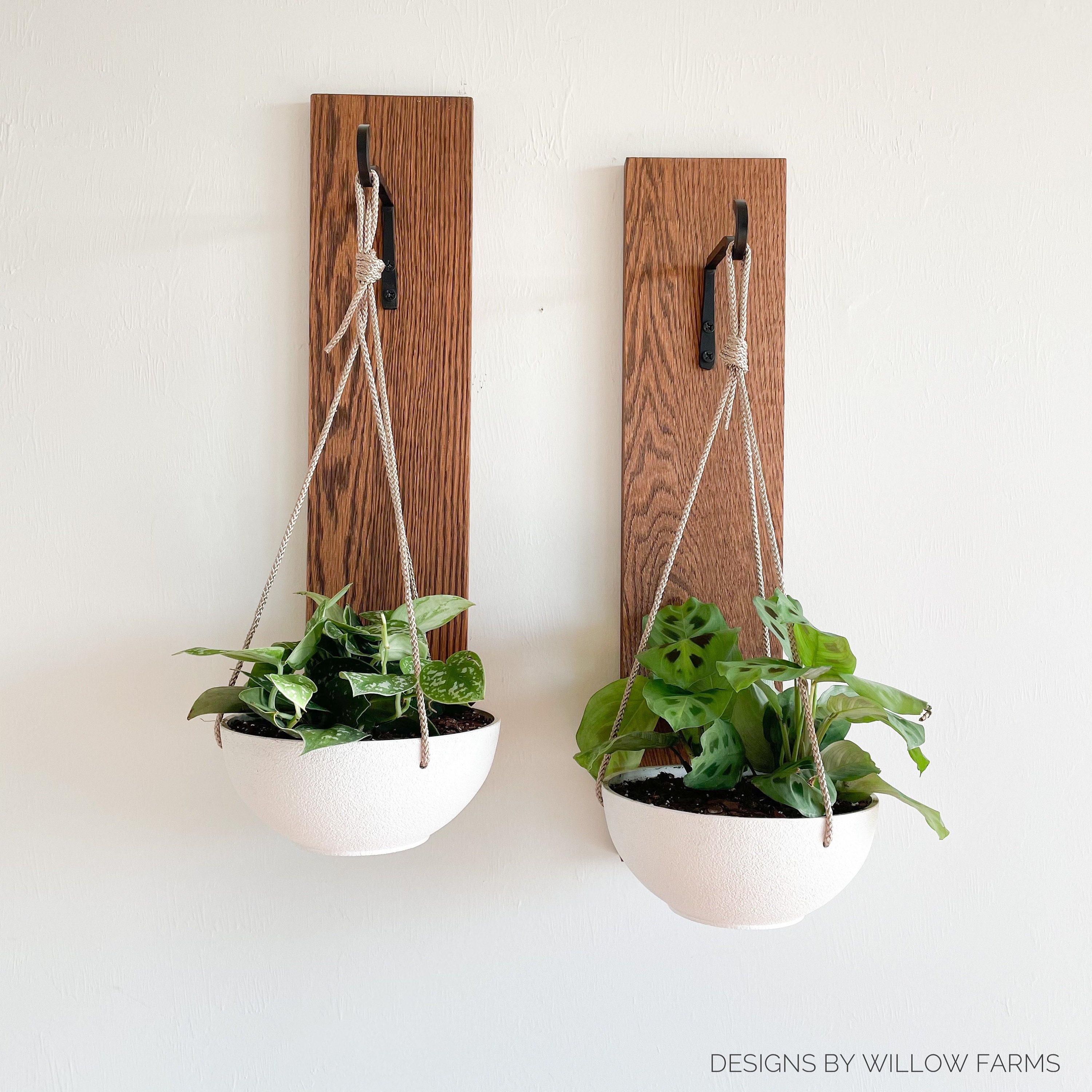 Colgadores de plantas de madera colgadores de plantas | Etsy