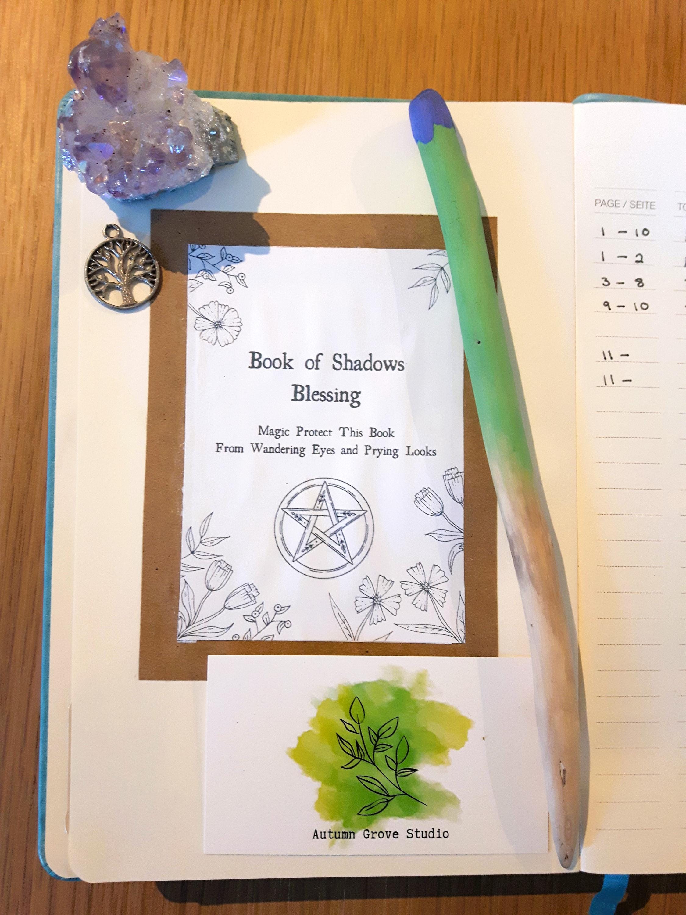 Book of Shadows Blessing Printable - Etsy Canada